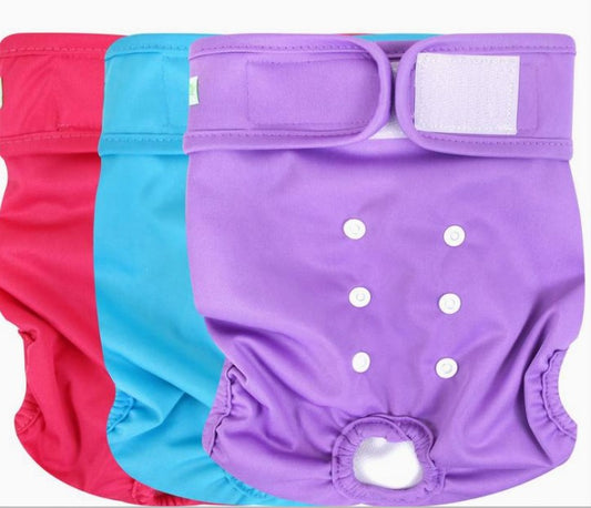 1 Piece Washable Female Dog Diapers Reusable for small-medium dogs